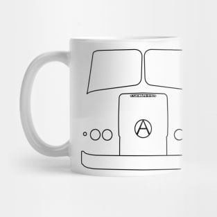 Atkinson Borderer truck outline graphic (black) Mug